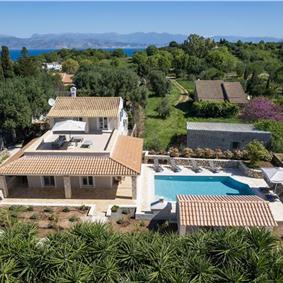 3 bedroom villa with pool in Kassiopi, Corfu, sleeps 7